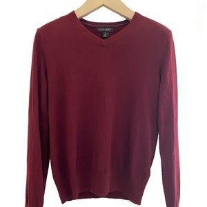 BR Silk Luxury Blend Sweater Dark Red - M